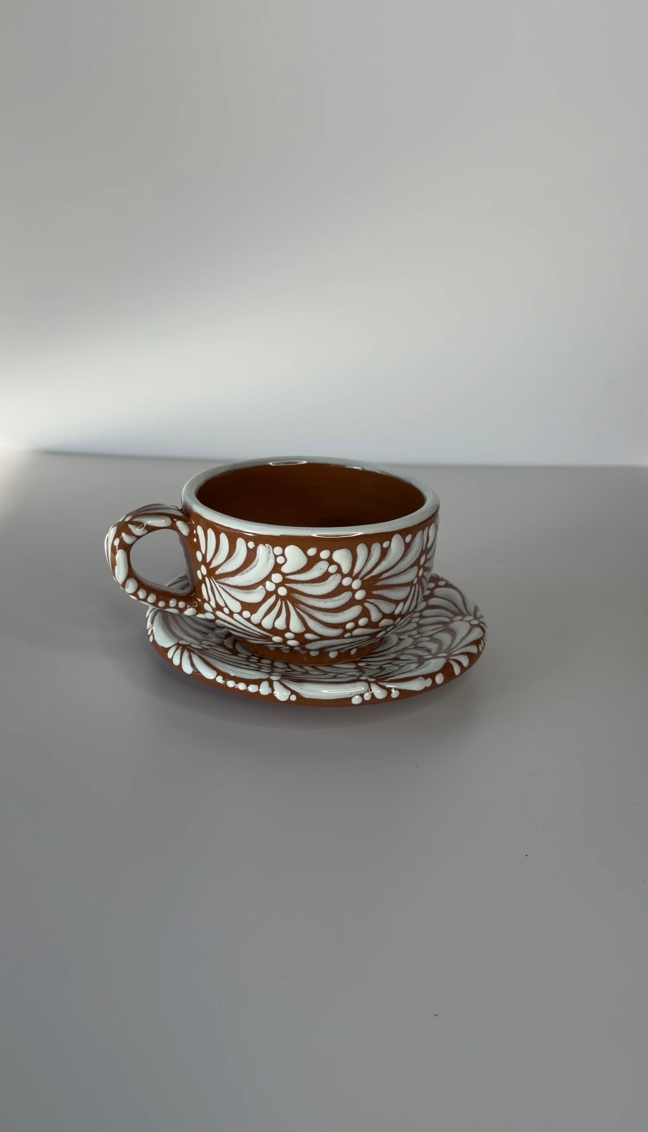 Classic Mexican Talavera Mug and Plate Set