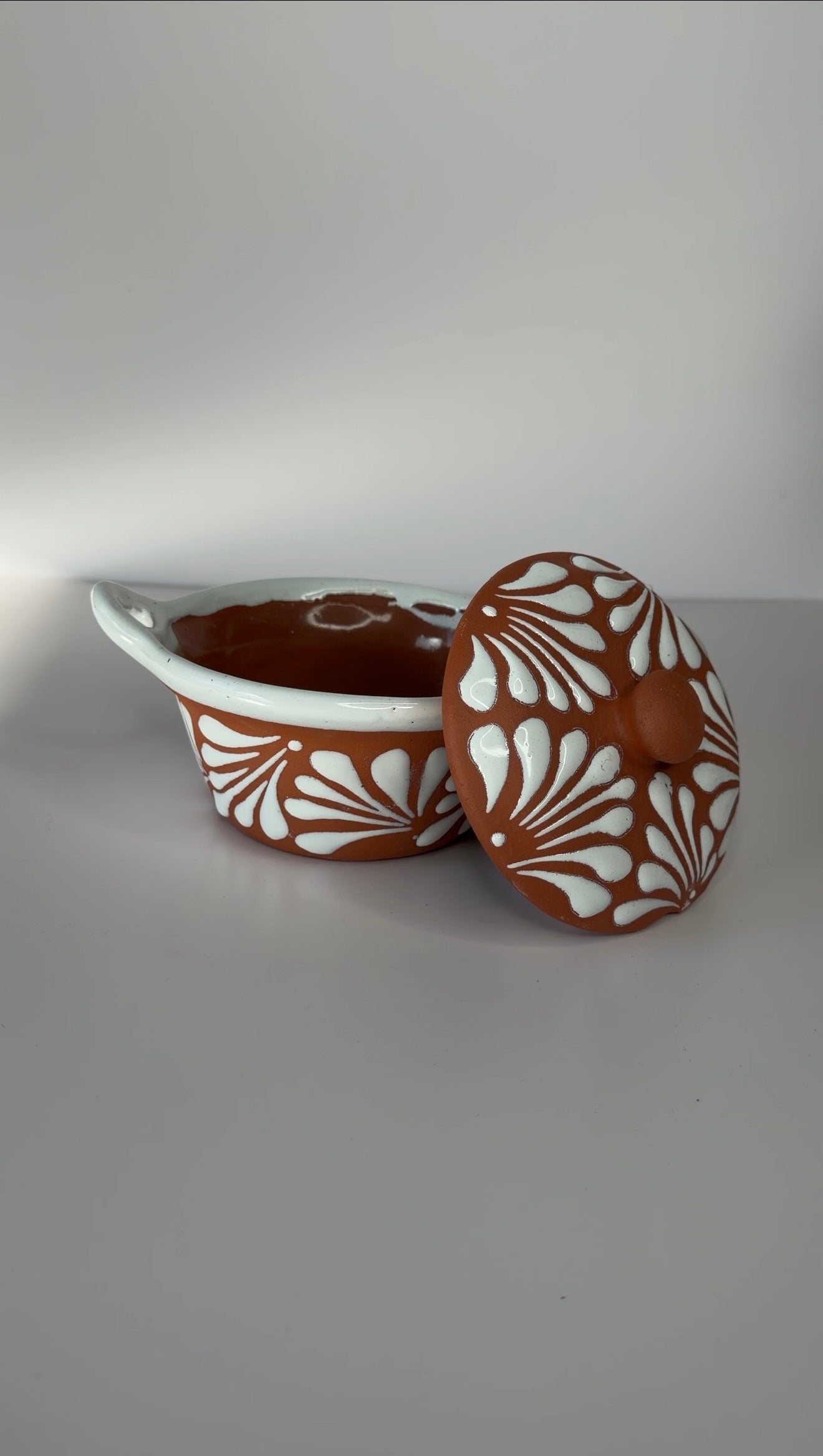 Authentic Mexican Talavera Cazuelita with Lid