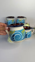 Authentic Blue Mexican Clay Mug